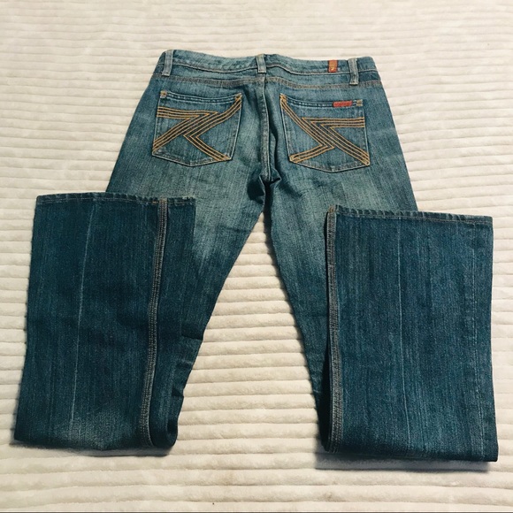 7 For All Mankind Denim - 7 For All Mankind Flynt Boot cur Jeans size 27